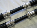 DB7 - Full Engraved Silver Mounted Bagpipe